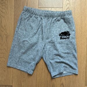 Roots Organic Original Sweatshort 10-Inch - Salt & Pepper Gray - EUC - Size XS